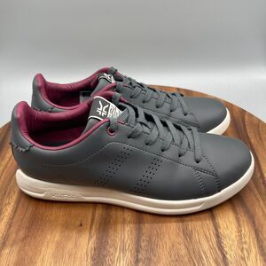 KURU Gray and Burgundy Athletic Shoes